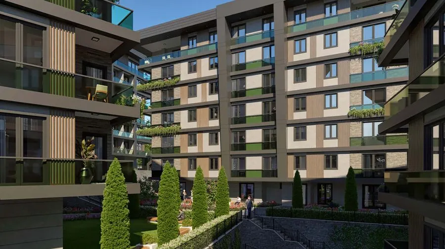 Hasbahçe Çengelköy iç avlu ve peyzaj